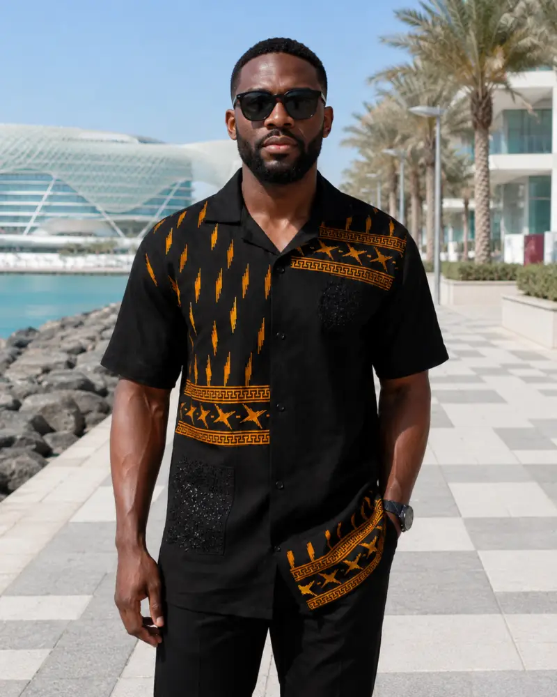 The Obsidian Heritage Camp Collar Shirt