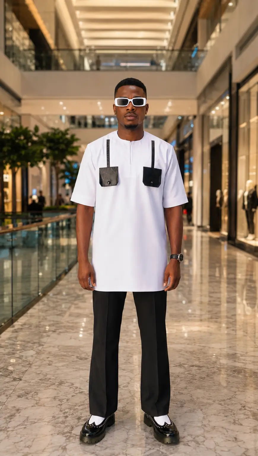 The Monochrome Vanguard Two-Piece Set - Joush Luxury Dubai