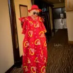 The Crimson Monarch Butterfly Bubu - Joush Luxury Womenswear - Angle 2