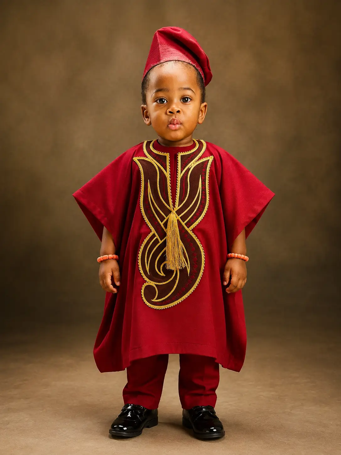 The Little Prince Heritage Agbada Set - Joush Luxury Kids Collection