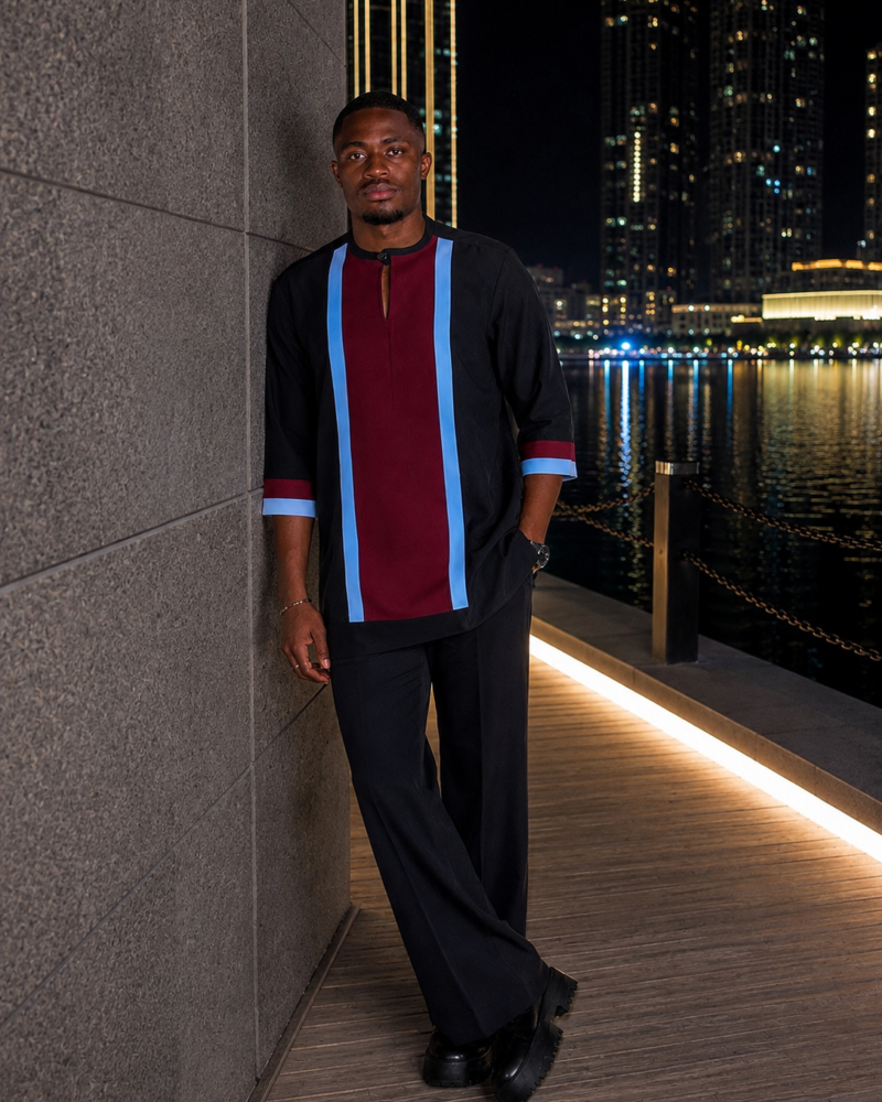 The Obsidian Horizon Jokoso Crepe Kaftan