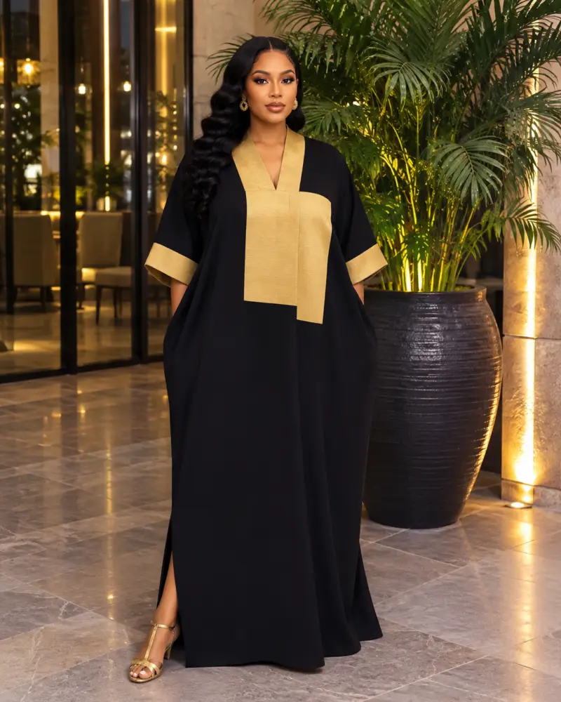 The Golden Aura Royal Kaftan (Bubu Dress)