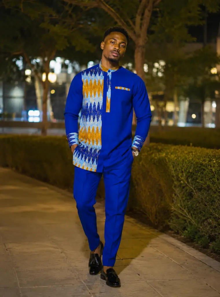 The Royal Blue Heritage Kaftan Set